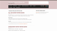 Desktop Screenshot of freelancewritingjobs.ca