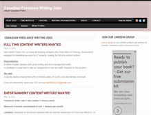 Tablet Screenshot of freelancewritingjobs.ca